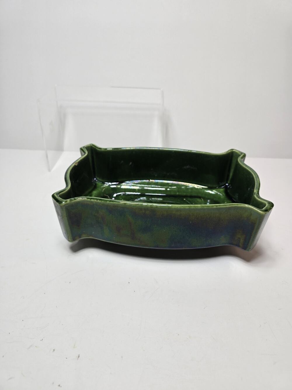 Vintage UPCO Green Glaze Planter 296-6 USA